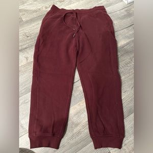 Lululemon scuba joggers red merlot